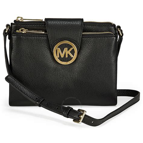 michael kors black crossbody purse|michael kors black quilted handbags.